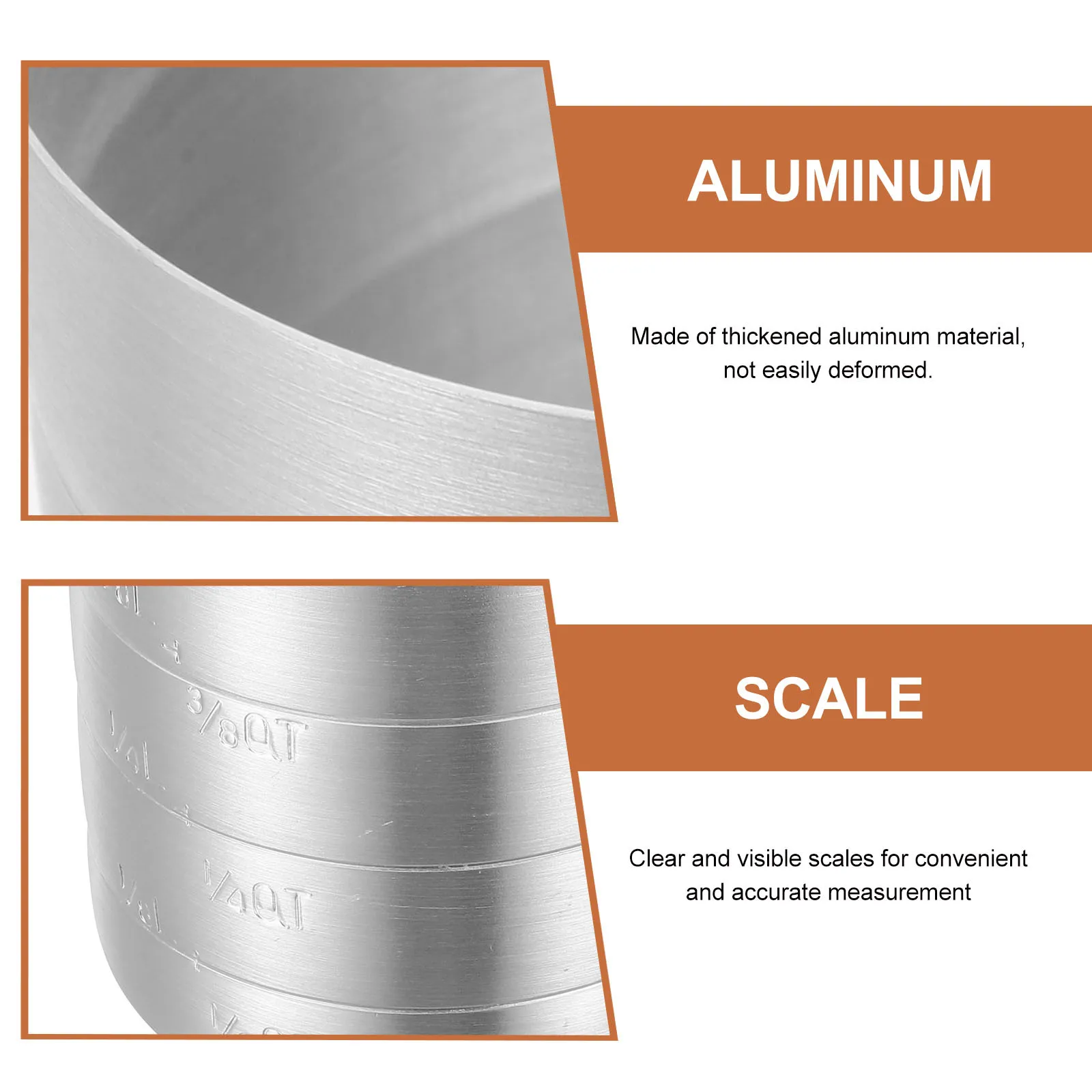 

Aluminum Measuring Cup Kitchen Tool Precise Scale Measuring Container Baking Coffee Milk Juice Graduated Cup