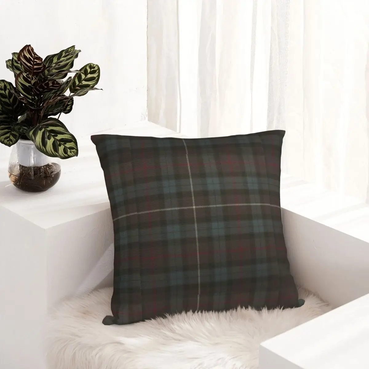 Clan Fraser Hunting Tartan Throw Pillow Decorative pillow case Pillow Decor Sofa Covers For Living Room Christmas Covers