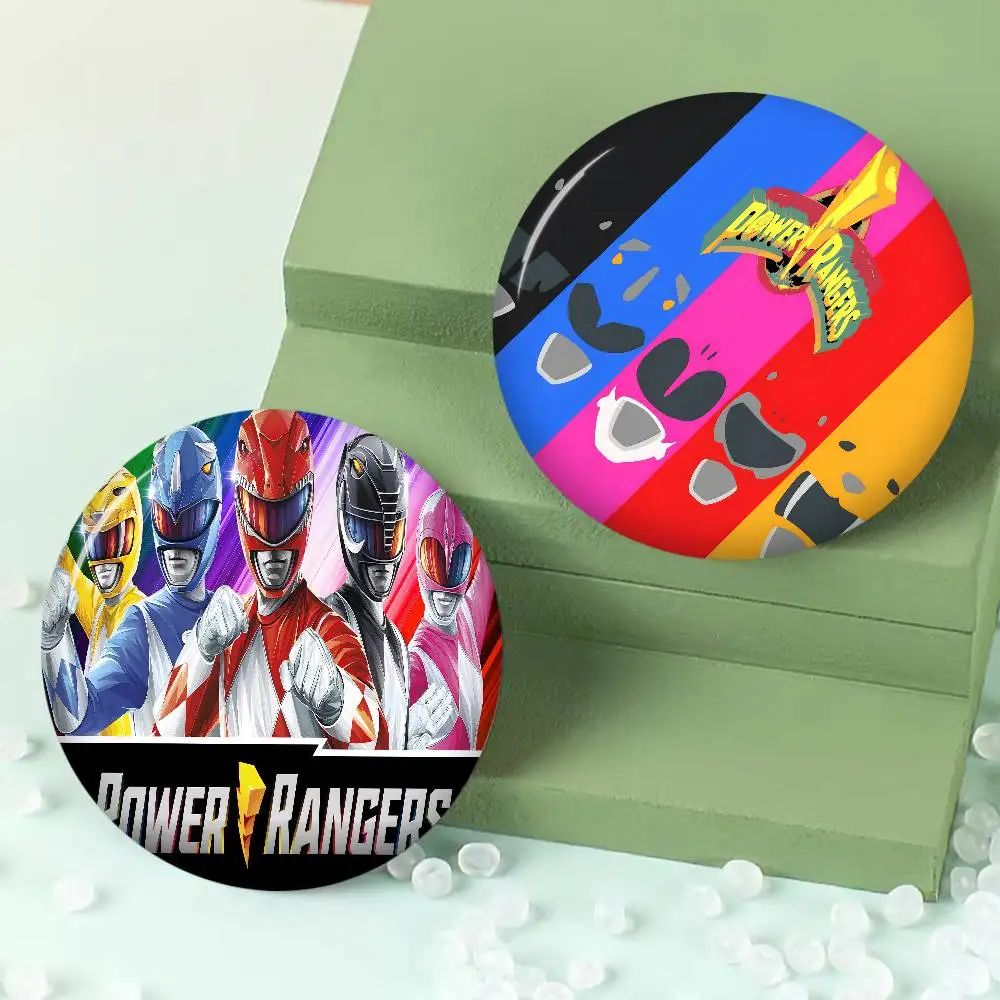 M-Mighty M-Morphin Power Rangers 32/44/58MM Customizable Button Pins Cute Funny Creative Badge Jewelry Decor Gifts for Friends
