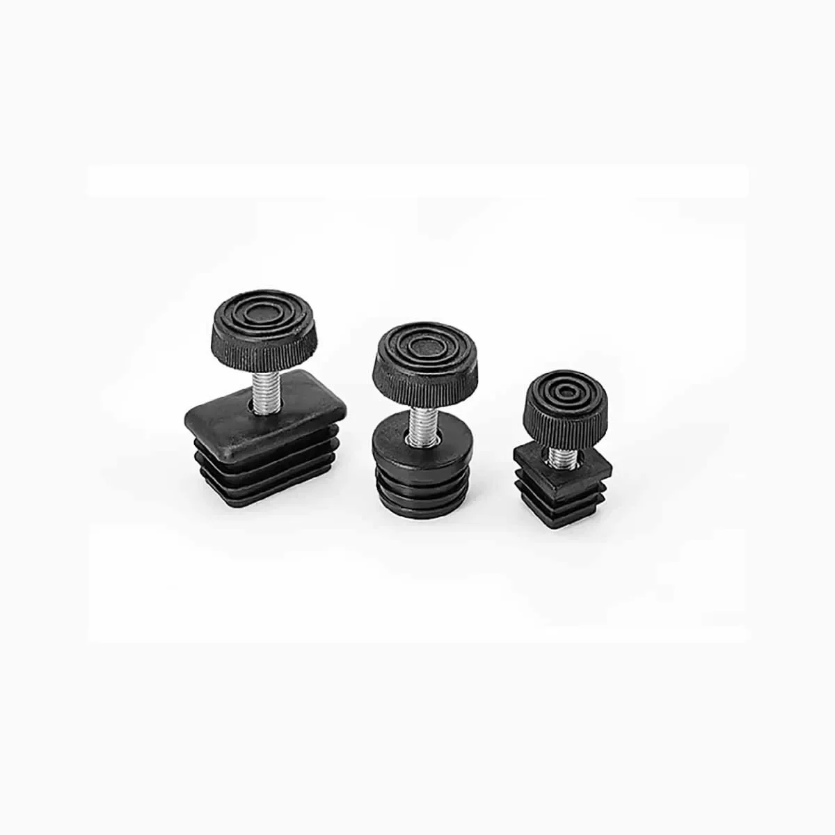 

Plastic Square Circular Nut Pipe Plug Stainless Steel Table And Chair Furniture Adjustable Foot Pads