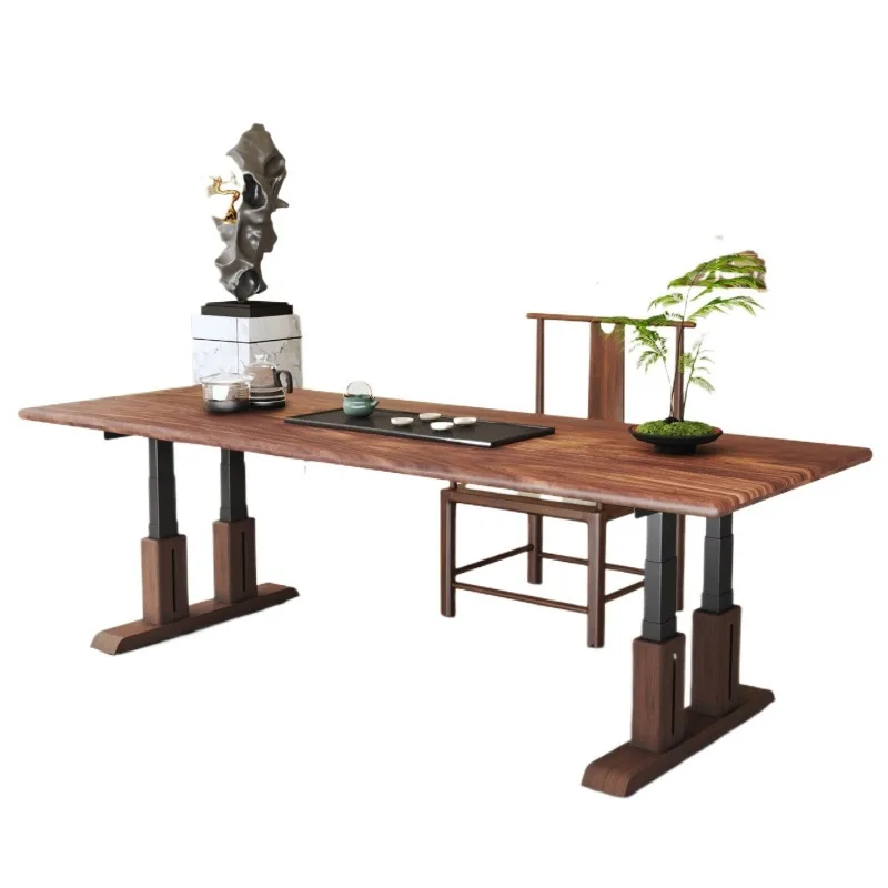 Go to the living room, coffee table, dining table, desk 3-in-1 electric lifting table frame, worktable, computer table,