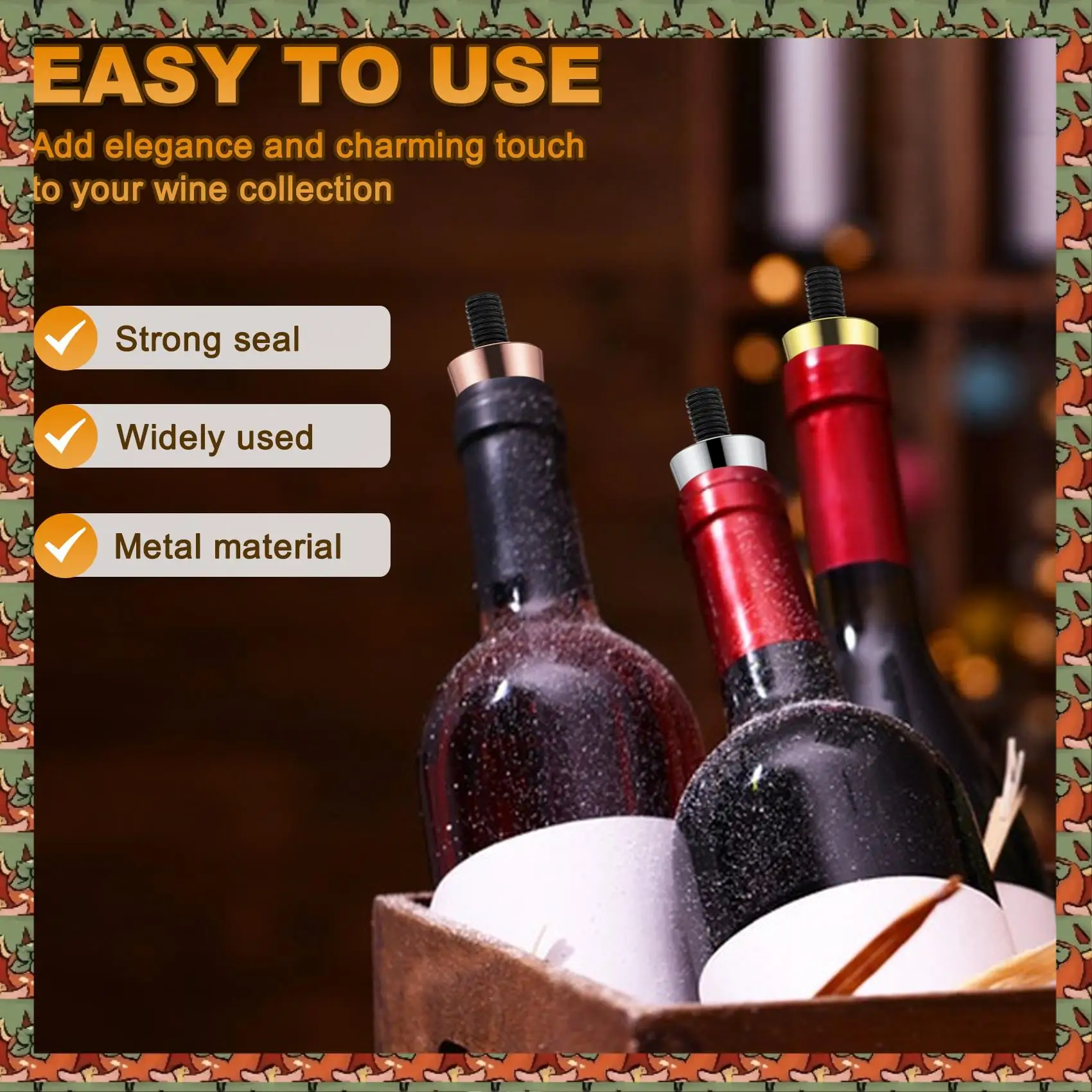 ABLQ 10 Pieces Blank Bottle Stopper With Threaded Post Metal Wine Stopper Inserts Set Hardware For Wood Turning DIY Project