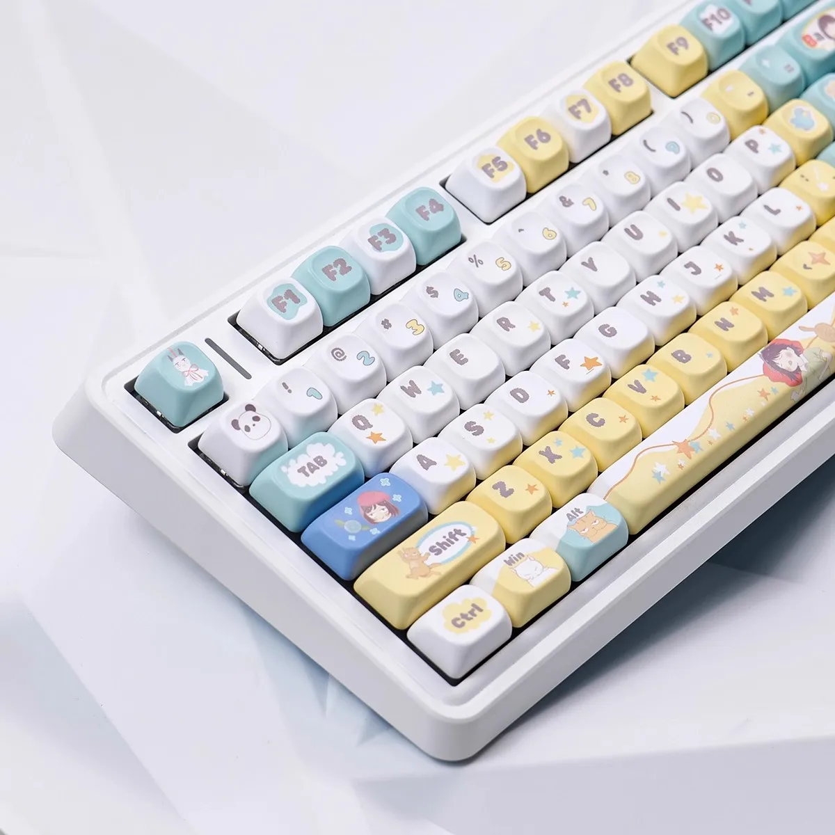 

Original Skip and Loafer Theme Keycaps Kawaii Custom PBT Cherry/FOA/XOA Profile Keyboard Cap for Mechanical Keyboard Gifts