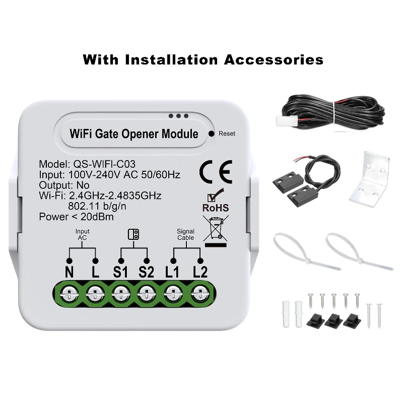 Tuya Intelligent Motor Controller WIFI/Zigbee on-off Switch Garage Door Roller Shutter Switch Module Alexa Google Home Smart