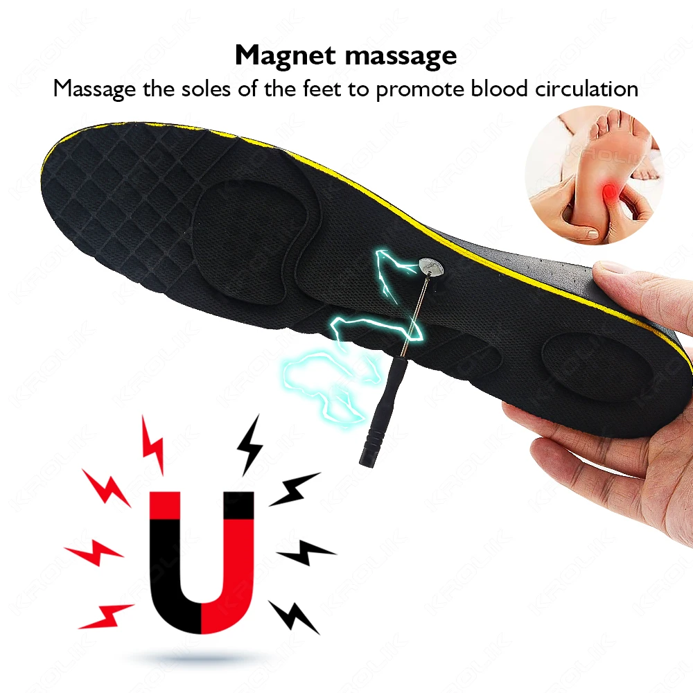 VTHRA Latest Magnet 2-5cm Invisible Height Increase Insoles Templates Memory Foam Female Heighten  Shoes Sole Pad Growing Unisex