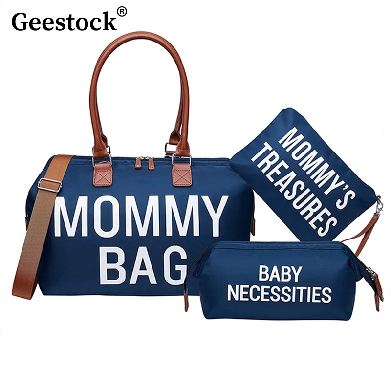 Geestock 3pcs Set Travel Mommy Bag Portable Maternity Bag Large Capacity Mother And Baby Diaper Bag Organizer Pregnant Package