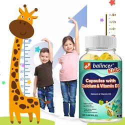 Children's Supplement with Calcium and Vitamin D3, Height Supplement, Provides Important Nutrients for Strong Bones and Teeth