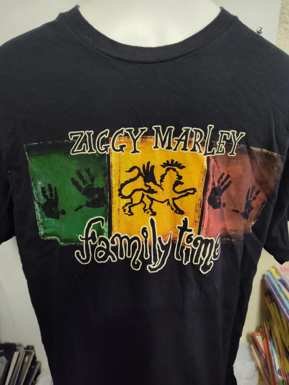 Футболка Ziggy Marley Family Time Concert ZION, размер XL, черная, регги, музыка, хорошая