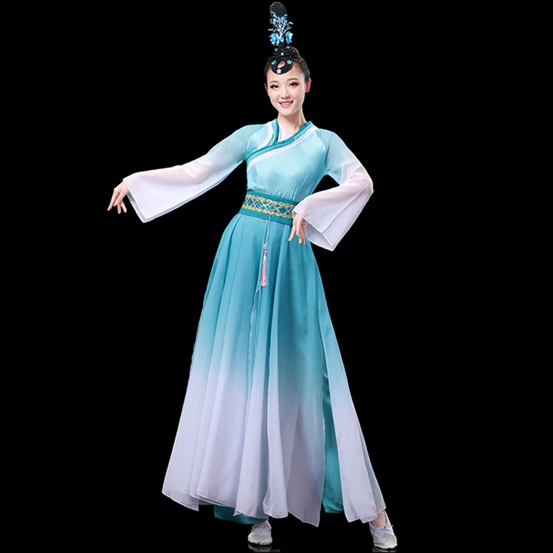 Adult classical dance costume female Piaoyi 2025 new Yangko dress fan dance suit Chinese style modern dance clothing