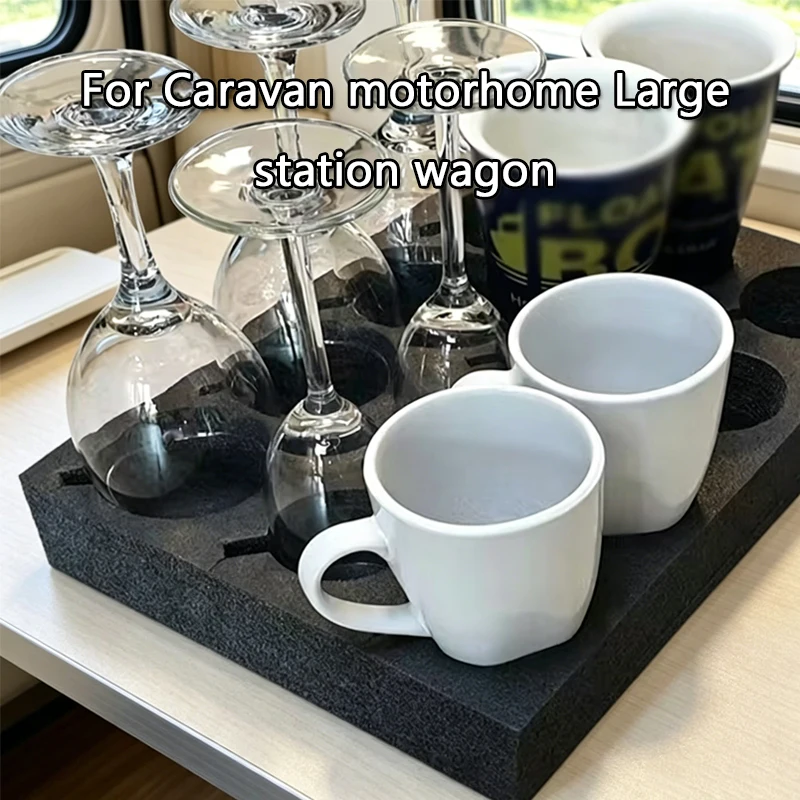 

1Pc RV Caravan Foam Cup Carrier Holder Drink Tray Takeout Coffee Trays Beverage Delivery Holders Glass Cup Storage Packing Drink