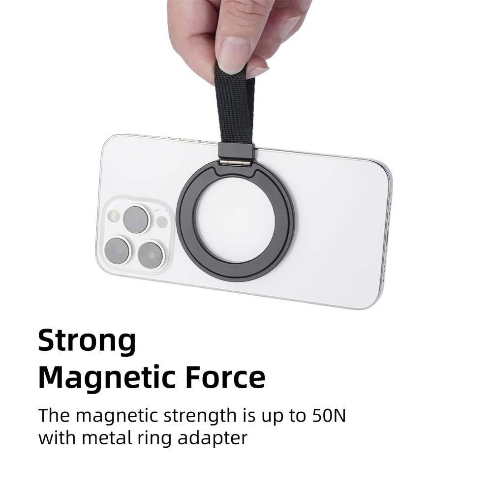 Nuovo supporto per anello magnetico per telefono per MagSafe supporto per cellulare con magnete ad anello per iPhone 15 14 Pro Max supporto per anello per dito Samsung