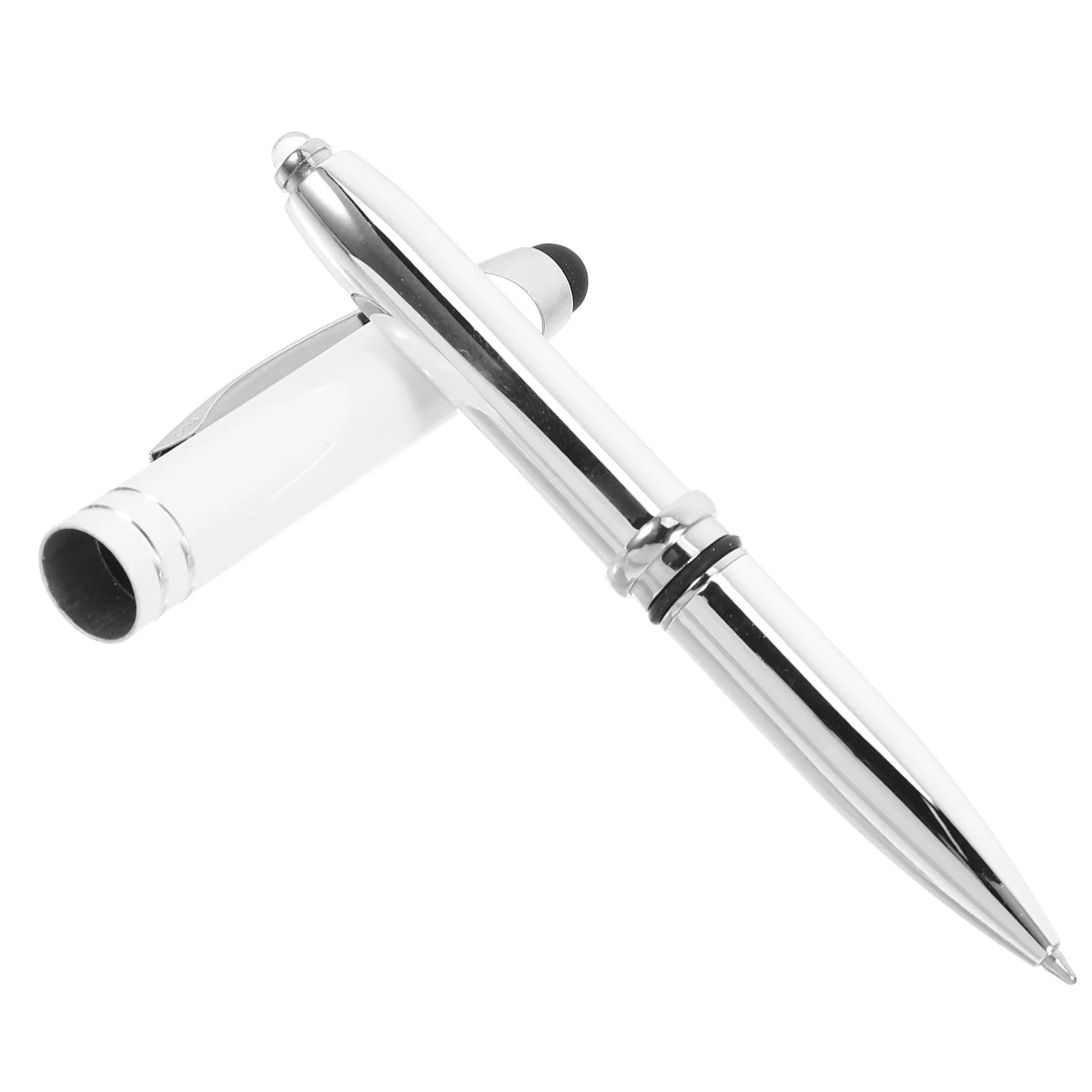 

3 In 1 Led Ballpoint Pen Metal Stylus Tip Lighted Writing Pen For Touch Screen Universal Capacitive Stylus Office School Use