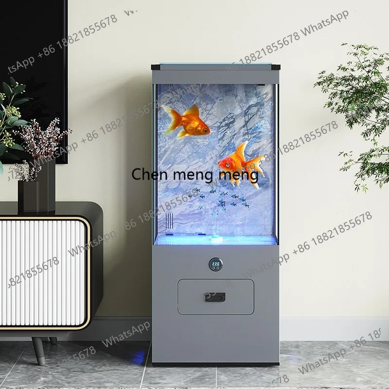 Vertical fish tank water-free self-circulation floor-to-ceiling filtration Small and medium-sized integrated ecological tank