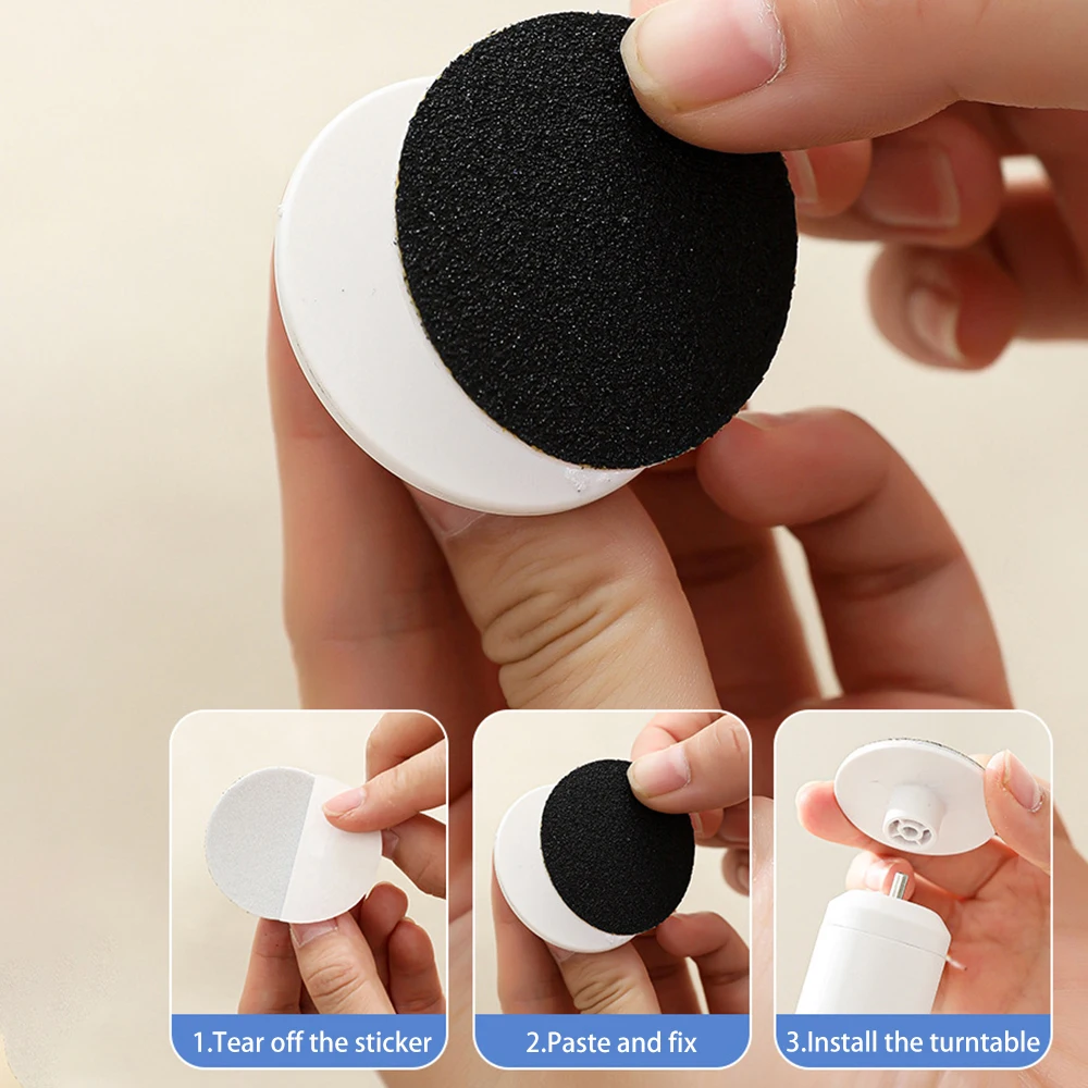 مطحنة قدم كهربائية 2 في 1 ومطحنة أظافر - معدات إصلاح القدم USB مع تعديل 3 سرعات و16 رأسًا قابلة للتبديل