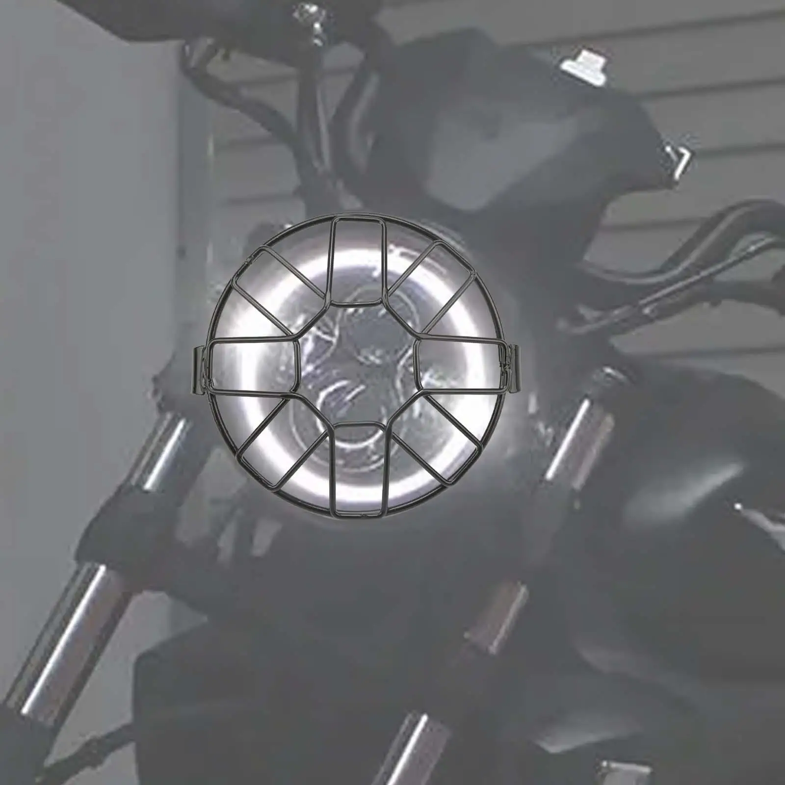 Generic Headlight Grille Vintage Decoration Retro Universal Replaces Black