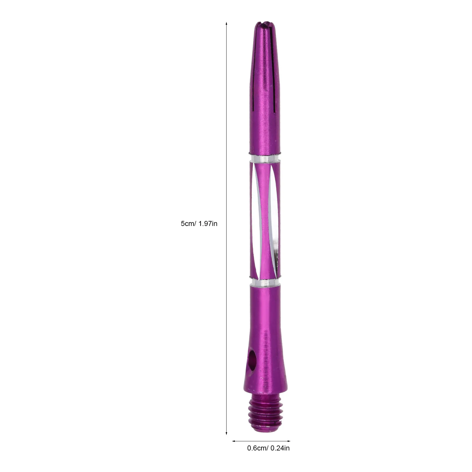 

6 Pcs Aluminum Alloy Dart Rod Replacement Tips Outdoor Metal Shaft Toy Thread Stem Purple Shafts