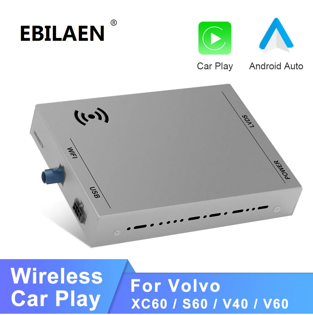 EBILAEN Wireless Carplay For Volvo V40 V60 XC60 S60 S80L Multimedia Android Auto Module Box Mirror Link Display Screen Camera EBILAEN Wireless Carplay For Volvo V40 V60 XC60 S60 S80L Multimedia Android Auto Module Box Mirror Link Display Screen Camera