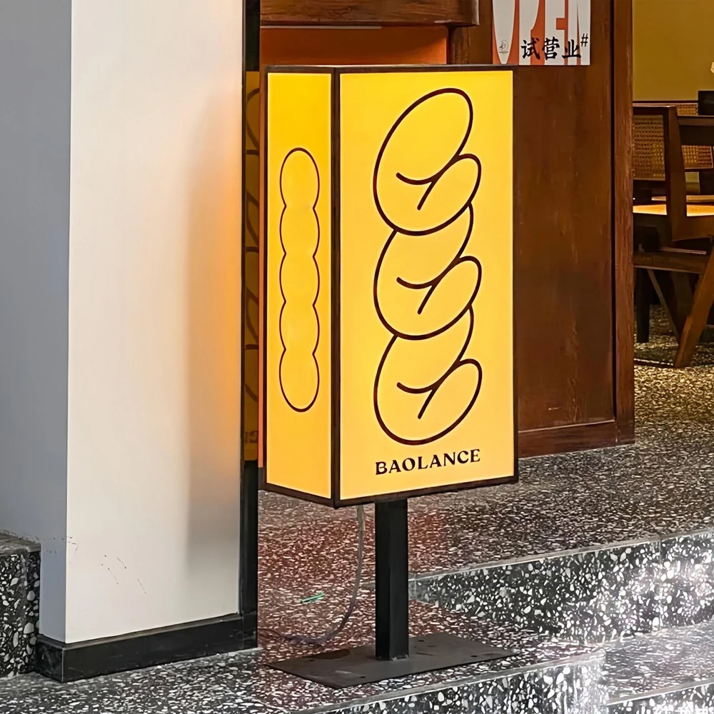 

Outdoor Custom Commercial Sign Metal Standing Light Box Business Laser cut Metal Sign 3D Signs For Shop Salon Hotel Decor Signs