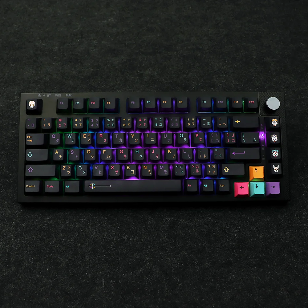 

PBT GMK Mictlán Keycaps Cherry Profile 5-side Dye Sublimation Mechanical Keyboard Keycap For MX Switch ISO Enter Logitech G610