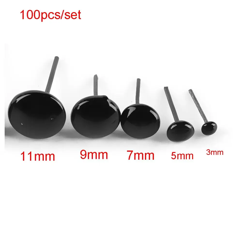 20/100 sztuk 3/5/7mm czarne oczy lalki szklane oczy filcowanie igÅÄ
pluszowe misie pluszowe oczy bezpieczeÅstwa oko lalki kukieÅki akcesoria