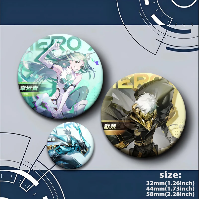 أنيمي ليكون بطل X شارة الملكة التنين الصبي GHOSTBLADE الكرتون التلبيب دبابيس دبابيس مستديرة لحقيبة الظهر اكسسوارات مجوهرات هدايا #5