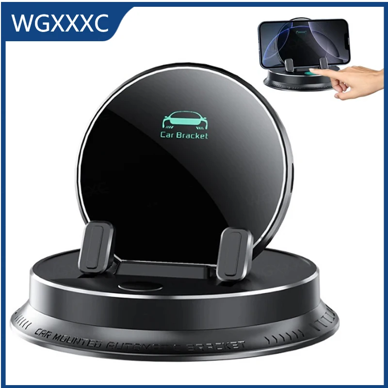 

Smart Electric Car Phone Holder Multifunctional Mount Dashboard 360°Rotatable Dashboard Cell Phone Holder Phone Mount for iPhone