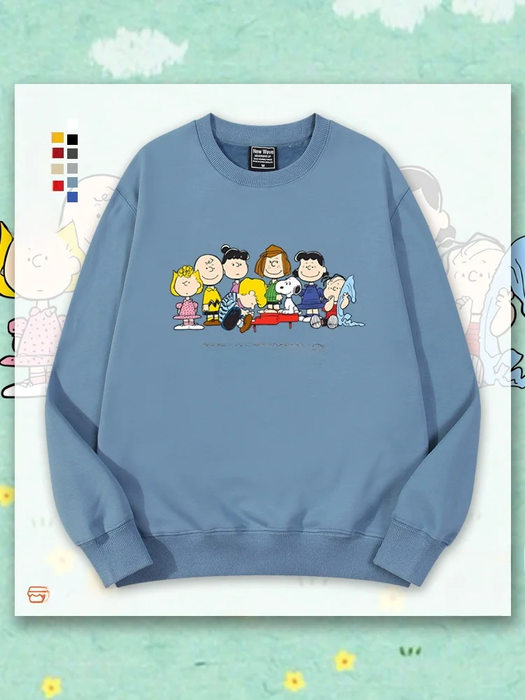 

Коллаборационная толстовка с круглым вырезом для детей на весну, осень, зиму, удобная, из смесового хлопка и полиэстера