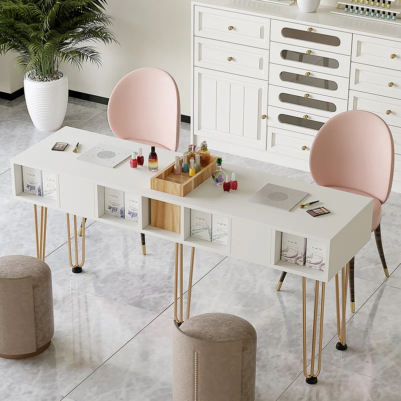 

Manicure Table Makeup Storage Aesthetic Stylist Desk Professional Manicure Equipment Manikure Tavolo Manicure Unghie