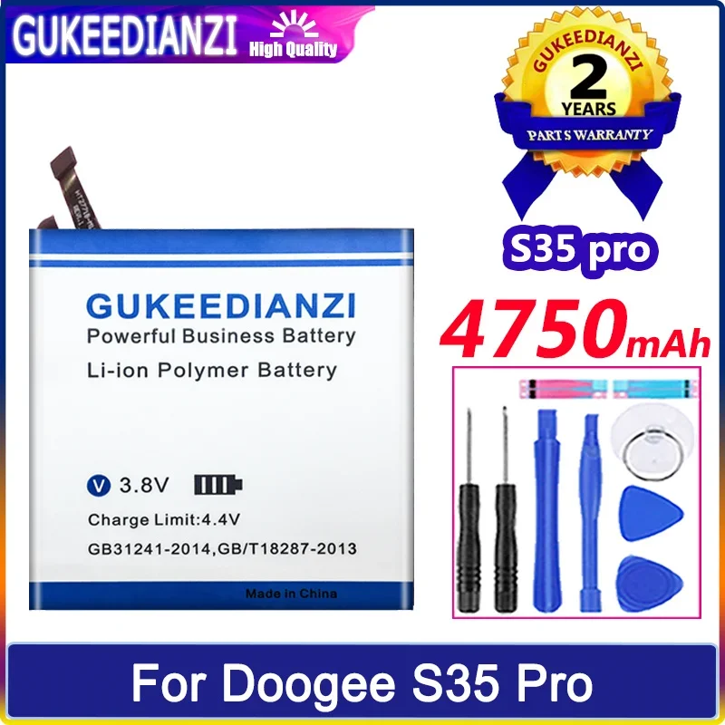 

Аккумулятор GUKEEDIANZI BAT20M154350 4750mAh Для Doogee S35 PRO Bateria