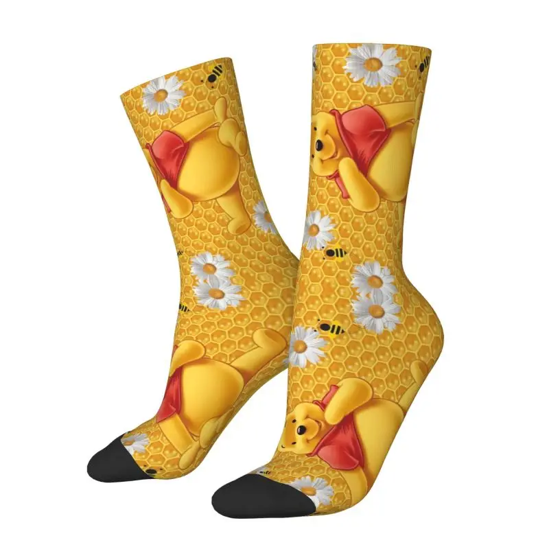 

Novelty Printing Winnie The Pooh Socks for Women Men Stretch Summer Autumn Winter Crew Socks