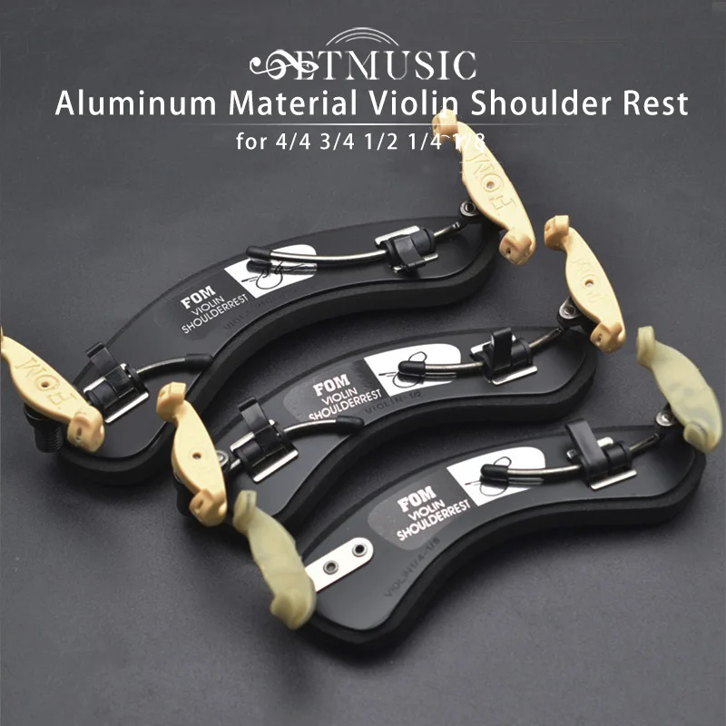 

FOM Aluminum Material Violin Shoulder Rest ME-051/052/053 for 1/2 1/4 1/8 3/4 4/4 Fiddle Violin Accessories