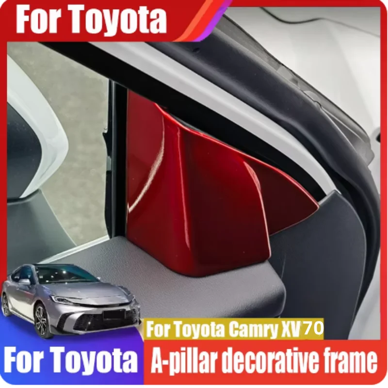 

For Toyota Camry XV70 2018-2023 Car door A pillar triangular cover Front window horn decorative frame sticker Interior