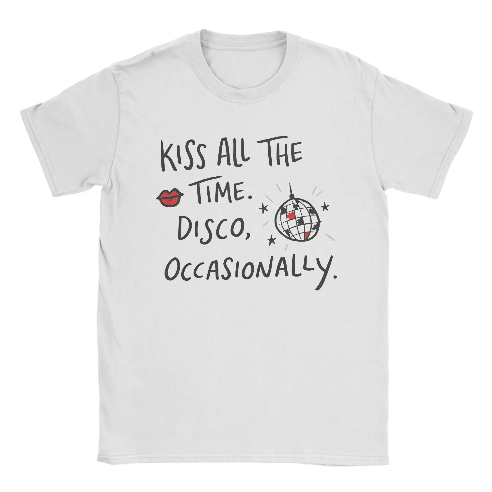 Men Kiss All the Time T Shirts Harrys Styles 2026 New Album Cotton Tops Novelty Short Sleeve Round Neck Tees Unique T-Shirts