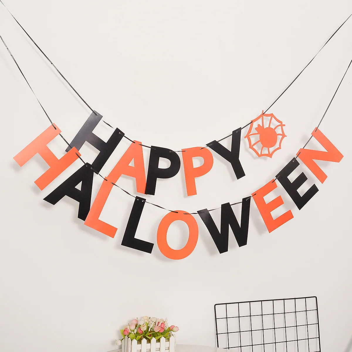 Halloween Party Venue Setup Flag Pull Banner Bar Restaurant Wedding Holiday Decoration Party Pumpkin Halloween Flag Pull Banner