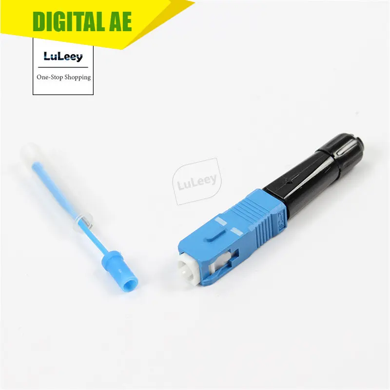 

100pcs FTTH SC UPC Fusion Optical Fast Fiber Optical Quick Connector 0.1dB Splicing Loss Return Loss 50dB