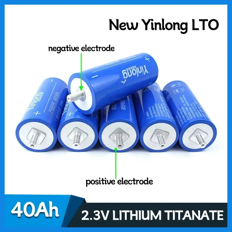 Imagem -04 - Bateria Yinlong-lto 66160 2.3v 45ah 40ah 10c Titanato de Descarga Bateria Faça Você Mesmo 12v 24v Resistência à Baixa Temperatura Novo