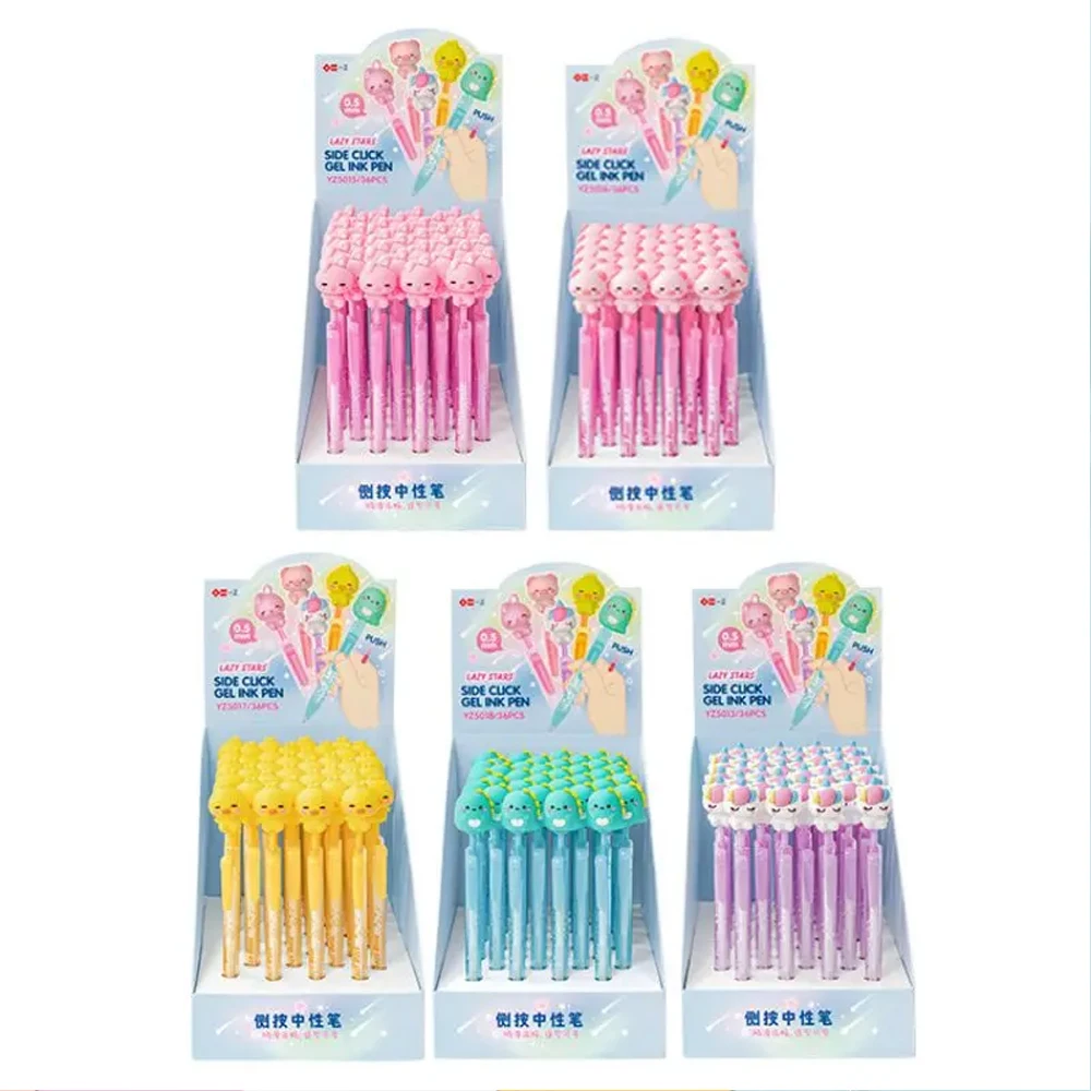 Iigen 5pcs/set Kawaii Gel Pens Cartoon Animal Cute Writing Pen School Supplies Creative Japanese Kawaii Stationery Gift for Kids