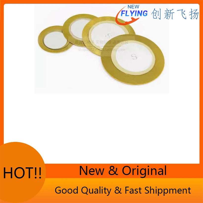 10PCS Buzzer Pressure Sensor Speaker Piezoelectric Ceramic Pad  20mm 27mm 35mm Copper Piezo Disc For