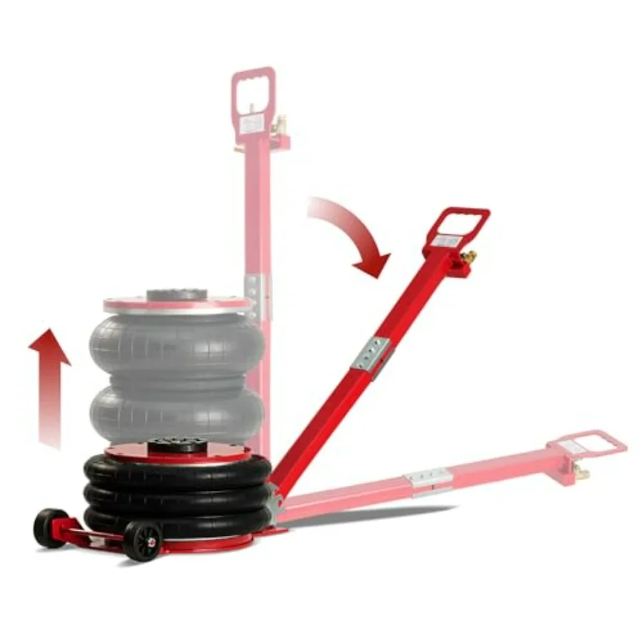 

Air Jack 5 Ton 11000 lbs Ccity Heavy Duty Triple Bag Pneumatic Air Bag Car Jack for Rapid Lift Lifting Hght Range 5.9 15.8 inch