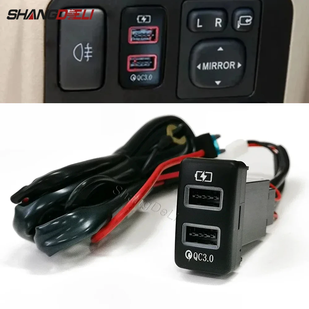 1PC Car Dual QC3.0 …