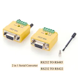 RS232 to RS485 RS422 Converter Serial Interface DB9 male RS232 convertor RS485 Serial Communication Data Converter Adapter