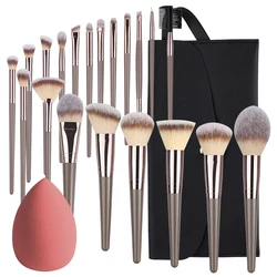 3/20 Stuks Make-Up Borstels Set Super Pluizige Losse Poeder Borstel Oogschaduw Foundation Vrouwen Cosmetische Blending Borstel Schoonheid Tools