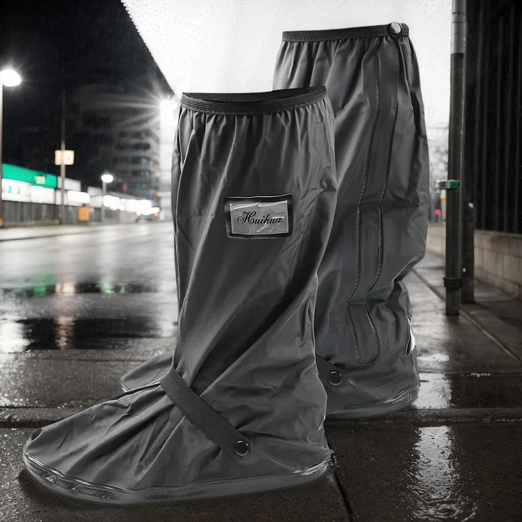 

Многоразовый чехол для мотоциклетной обуви от дождя — нескользящие защитные ботинки для дождливых снежных дней