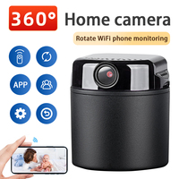 1080P Mini Wifi Camera Battery Operated Small Wireless Cam 360 Degree Horizontal Rotation Security System Mobile Phone Monitorin