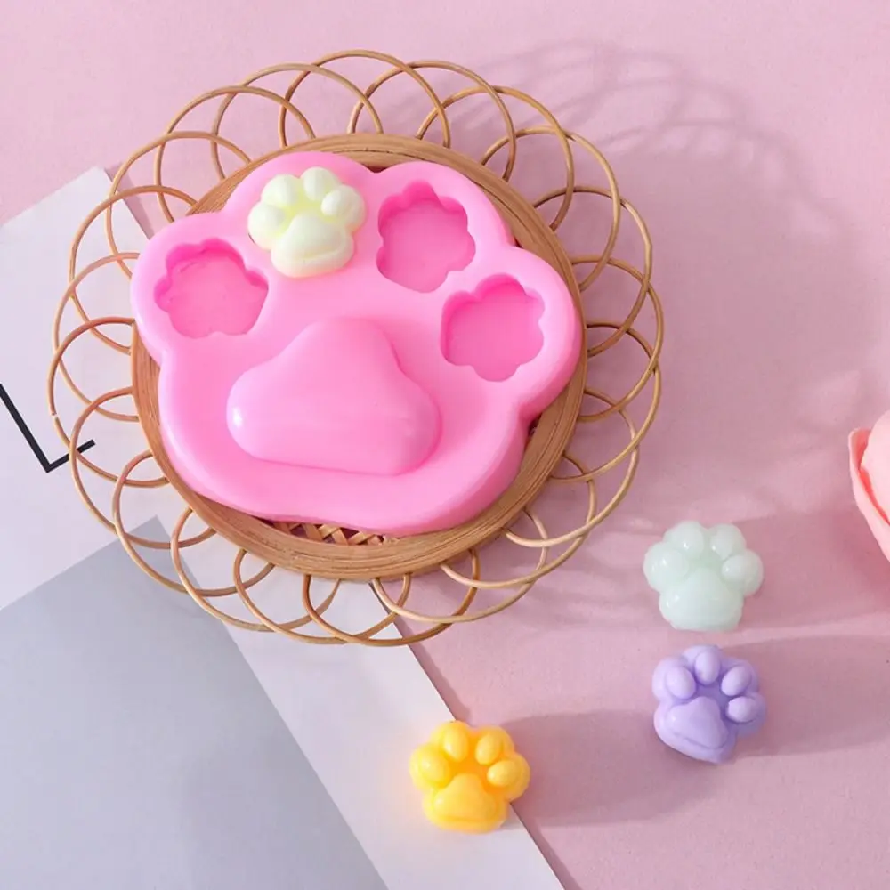 Juguete para apretar con forma de pata de gato, juguete Kawaii con forma de pata de gato, novedad colorida, juguete para aliviar el estrés, paleta de pata de gato para fiesta de cumpleaños, juguete antiestrés con pata de Animal