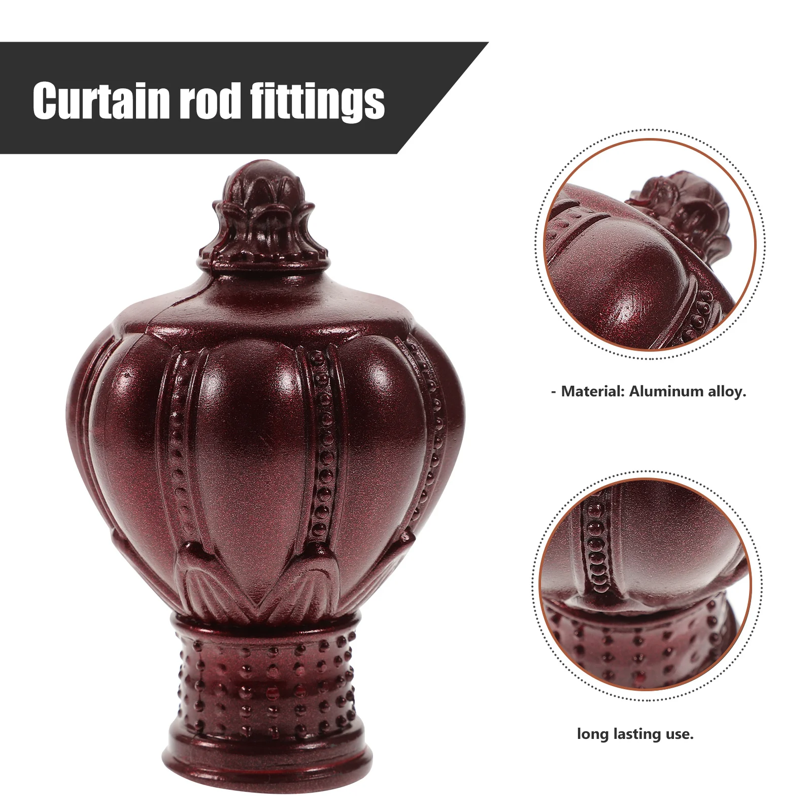 2 قطعة قضيب رئيس التوصيل البلاستيك نهاية قبعات ل 26-28 مللي متر قضبان الرجعية اكسسوارات الديكور المنزل اللون قضيب الستارة ينتهي تركيبات