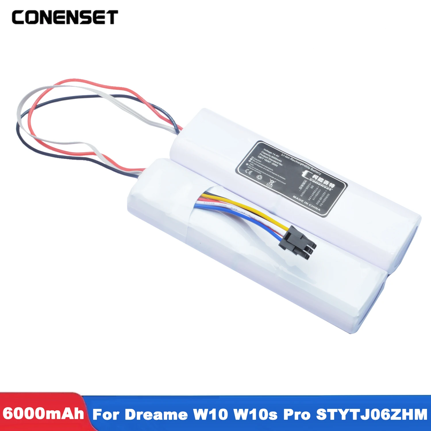 6000mAh Battery for Dreame W10, W10 Pro, W10s, Mijia Self Cleaning Robot Vacu, Robot Vacuum Mop Cleaner, STYTJ06ZHM