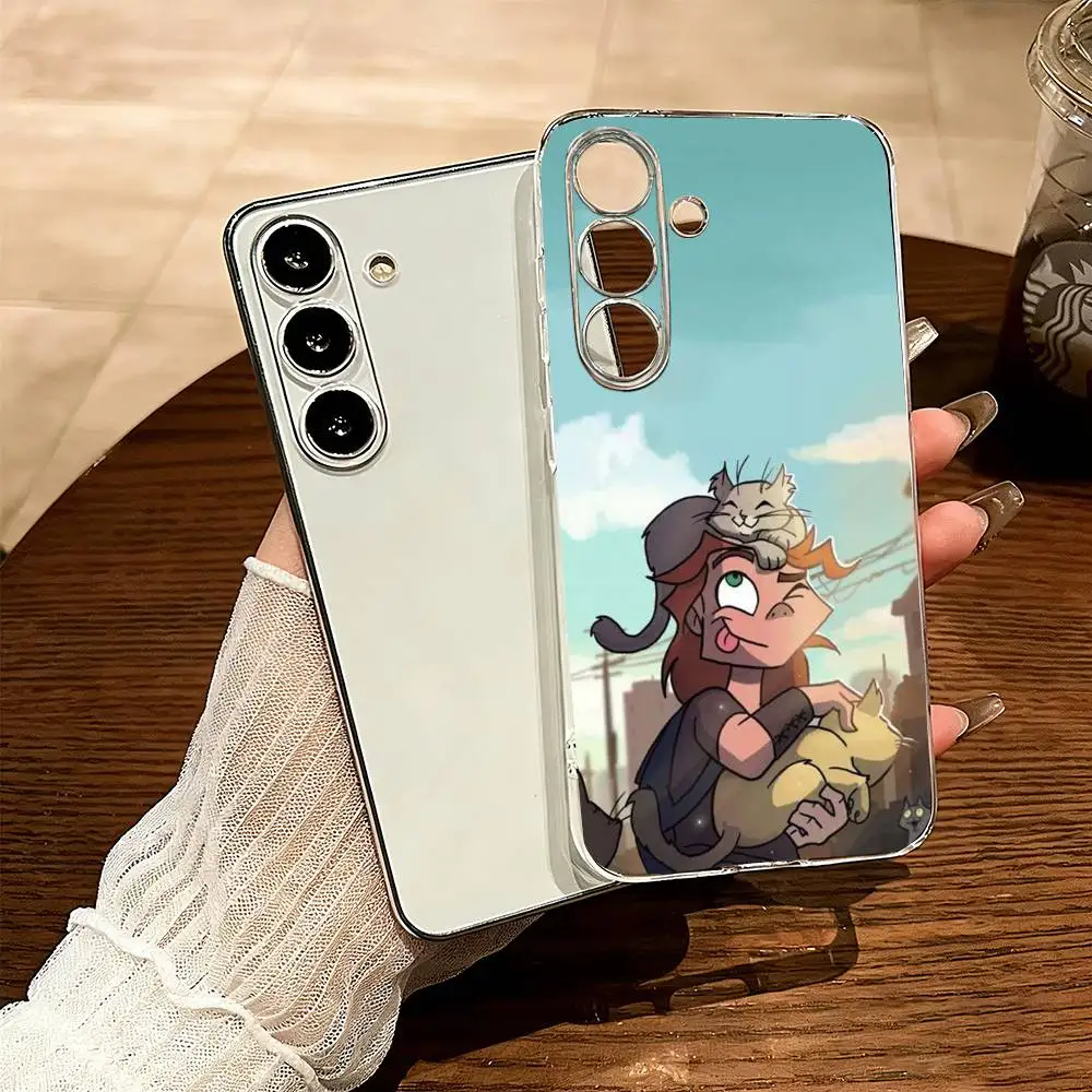 C-Cartoon M-Metal Familys Phone Case For SamsungA10,12,20,21S,30,31,40,50,51,52,70,71 Transparent Cover