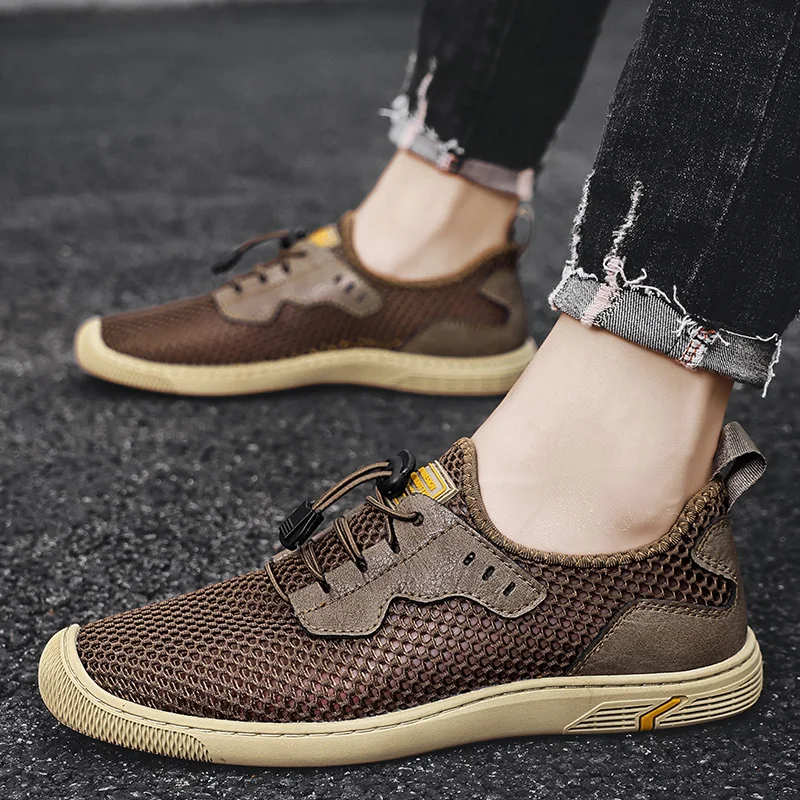 Men's Walking Sneakers Summer Lightweight Breathable Sports Casual Shoes Mocassins Plus Size 46 Zapatillas De Deporte Men Shoes