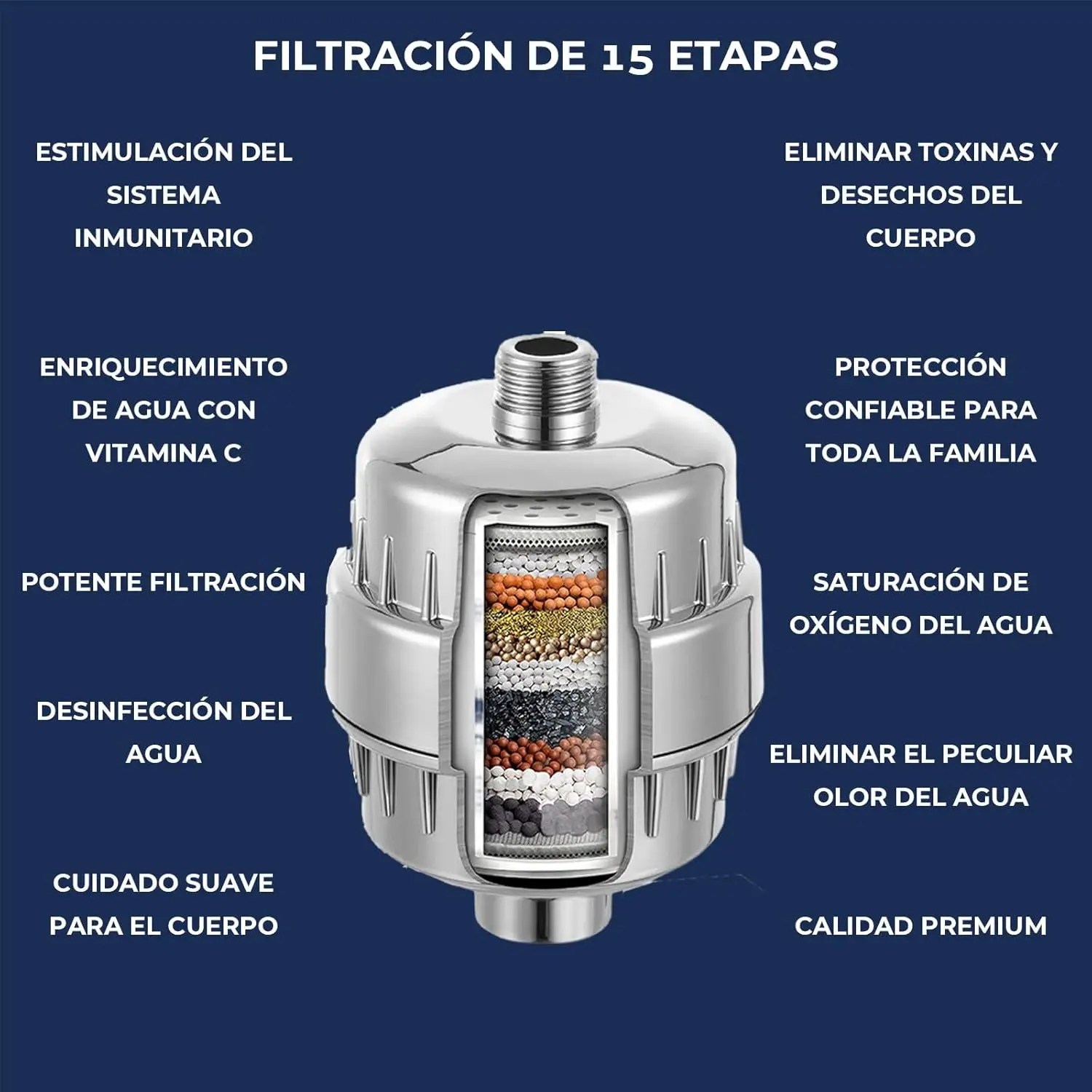 SNORF-Filtre à eau universel 138, filtre à eau, 17 pièces